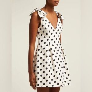 TYLER BÖE Polka Dot Sleeveless Mini Dress - Black and White, sz 10